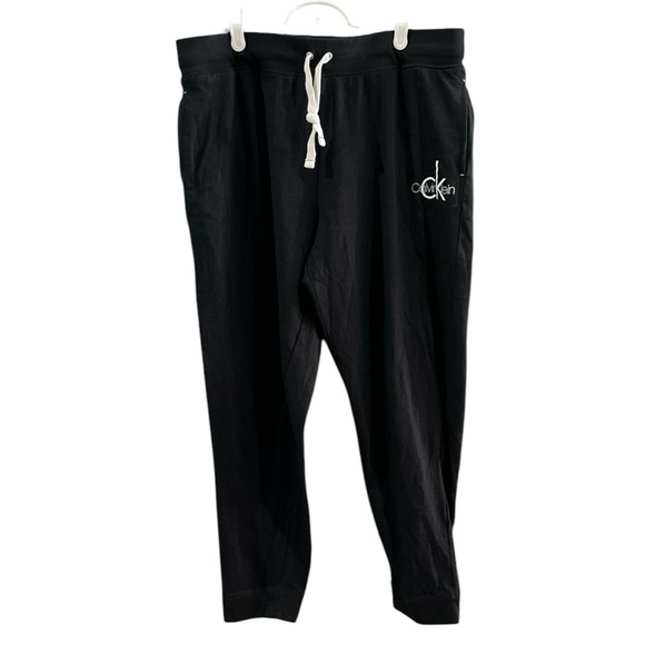 XL Calvin Klein black lightweight sweatpants, EUC - Picture 1 of 3